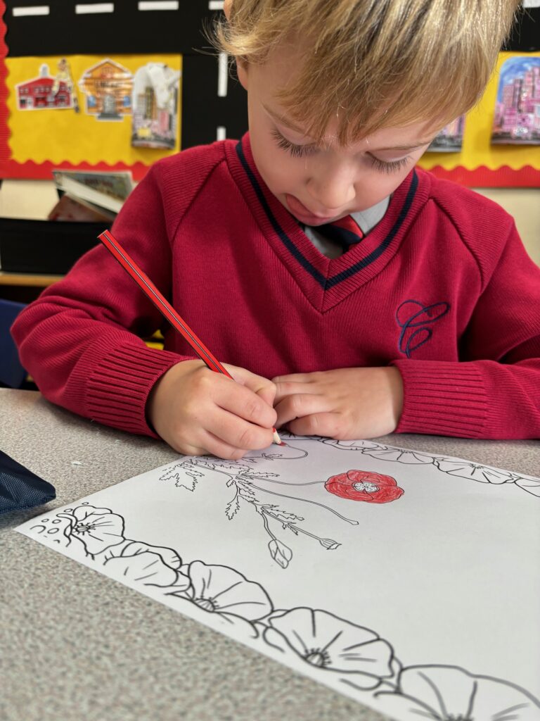 Poppies to remember&#8230;, Copthill School