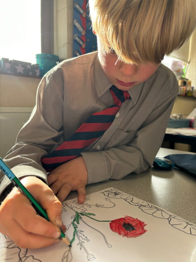 Poppies to remember&#8230;, Copthill School