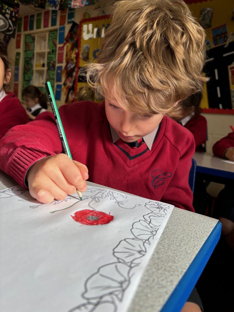 Poppies to remember&#8230;, Copthill School