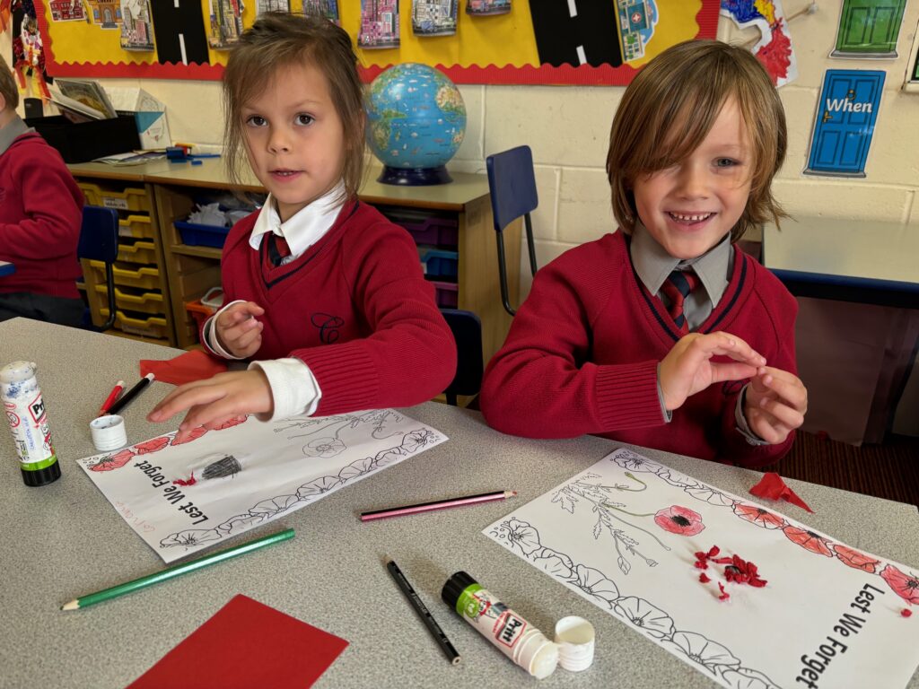 Poppies to remember&#8230;, Copthill School