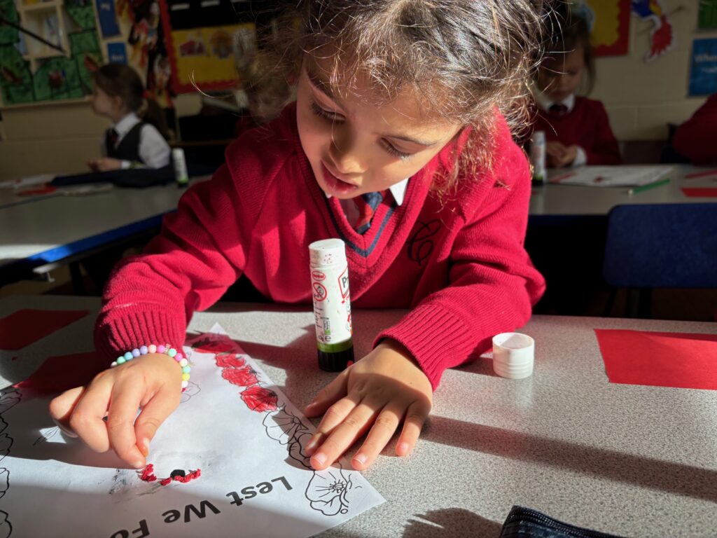 Poppies to remember&#8230;, Copthill School