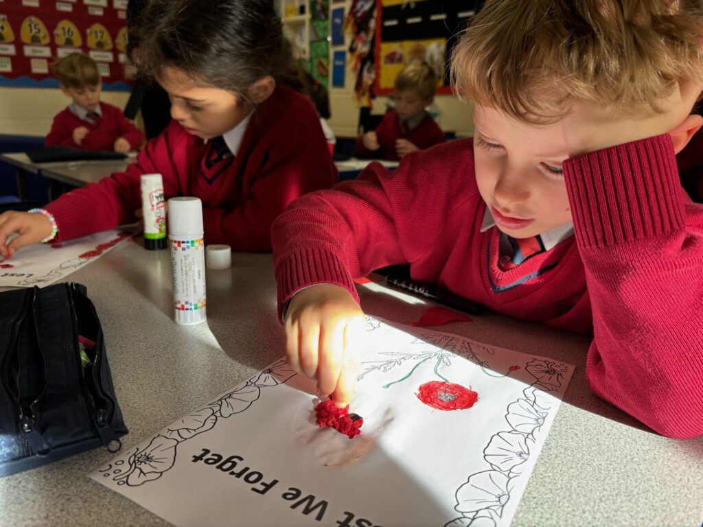 Poppies to remember&#8230;, Copthill School