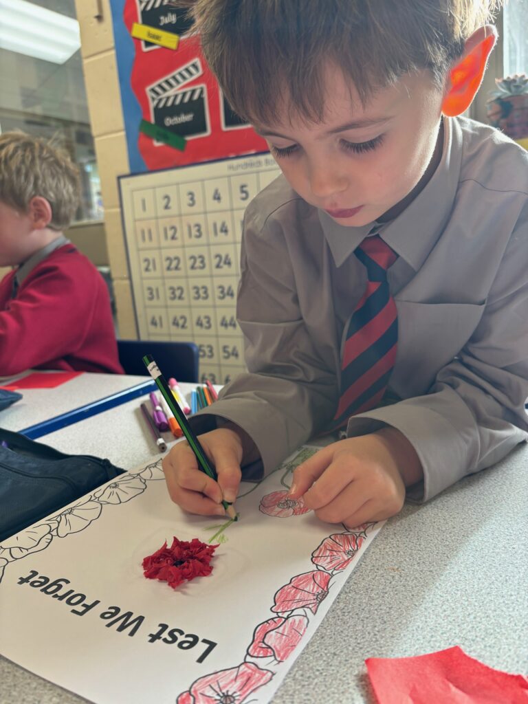 Poppies to remember&#8230;, Copthill School