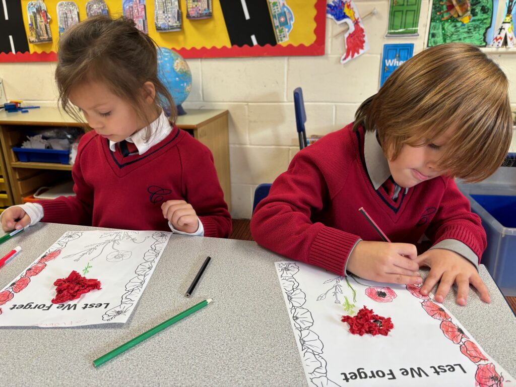 Poppies to remember&#8230;, Copthill School