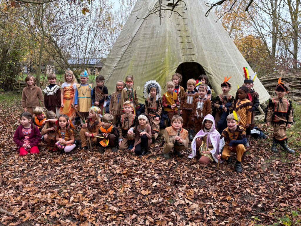 Native American experience day&#8230;, Copthill School