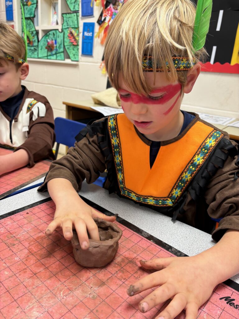 Native American experience day&#8230;, Copthill School