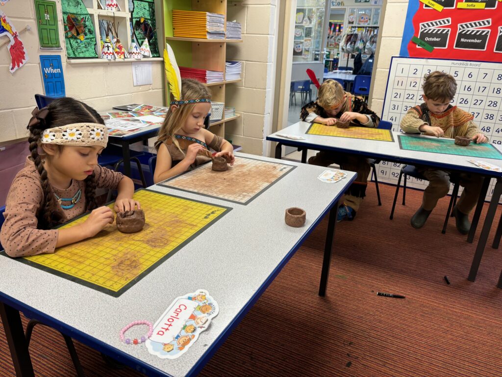 Native American experience day&#8230;, Copthill School