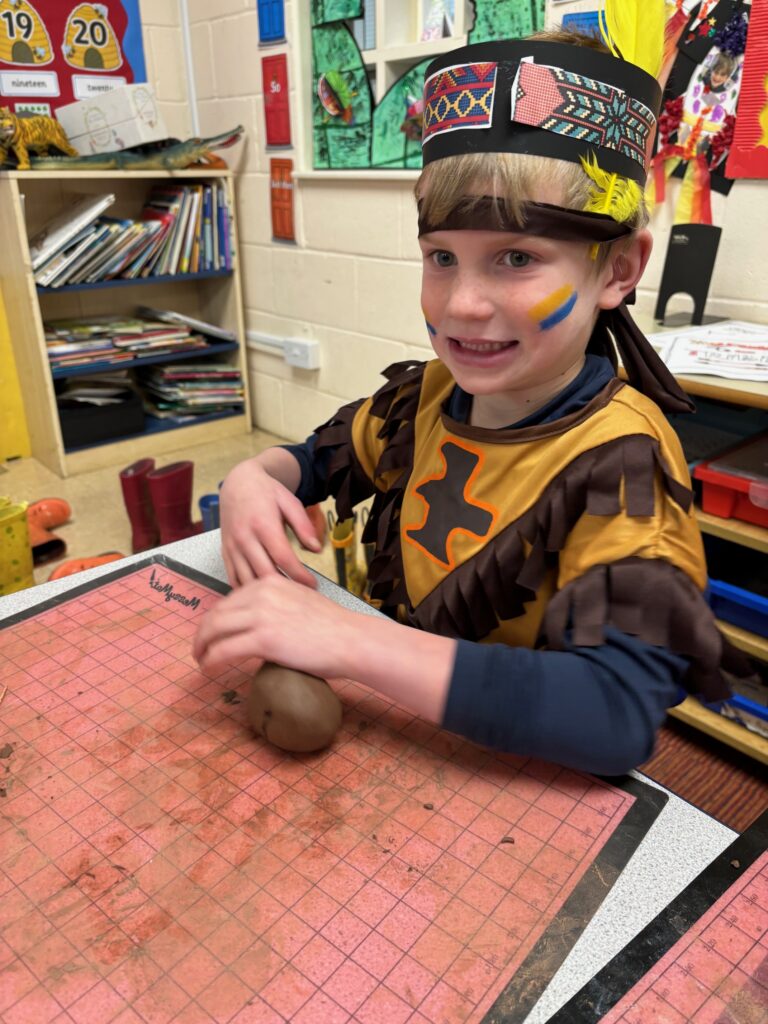 Native American experience day&#8230;, Copthill School