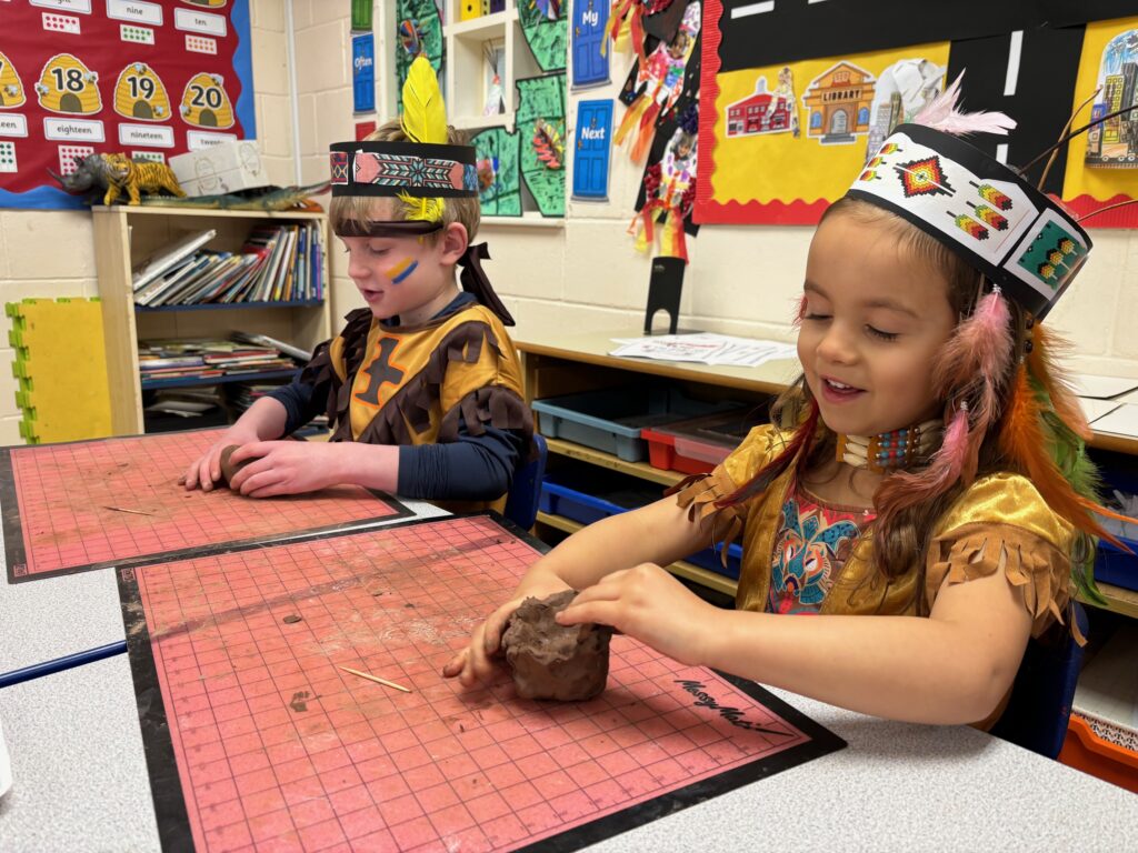 Native American experience day&#8230;, Copthill School