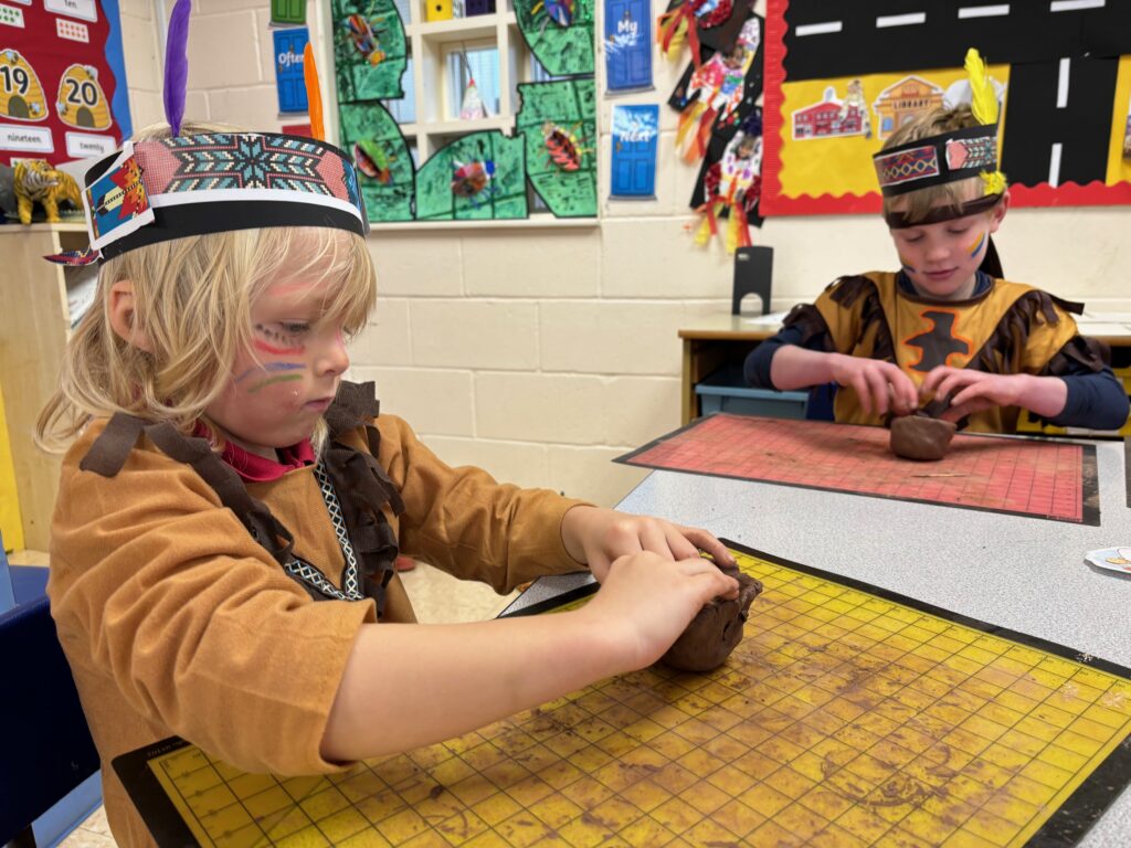 Native American experience day&#8230;, Copthill School