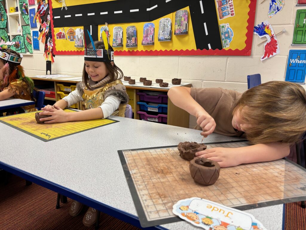 Native American experience day&#8230;, Copthill School