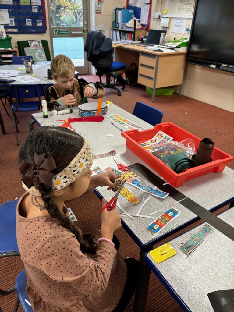 Native American experience day&#8230;, Copthill School