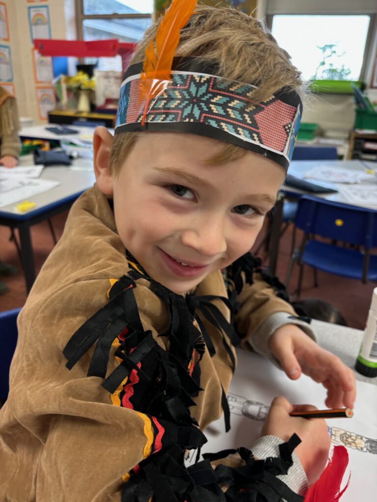 Native American experience day&#8230;, Copthill School