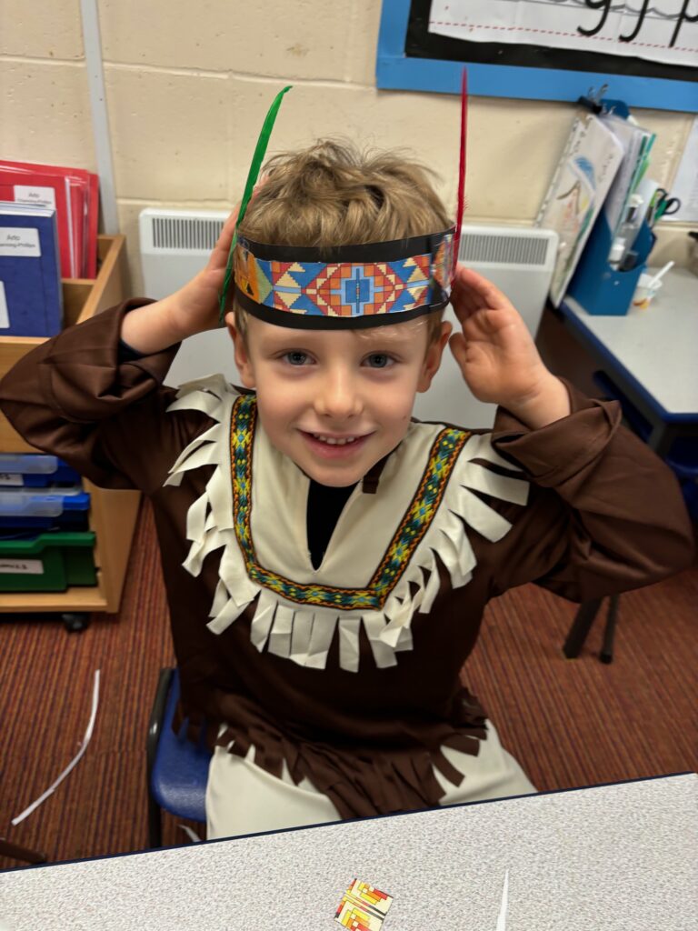 Native American experience day&#8230;, Copthill School