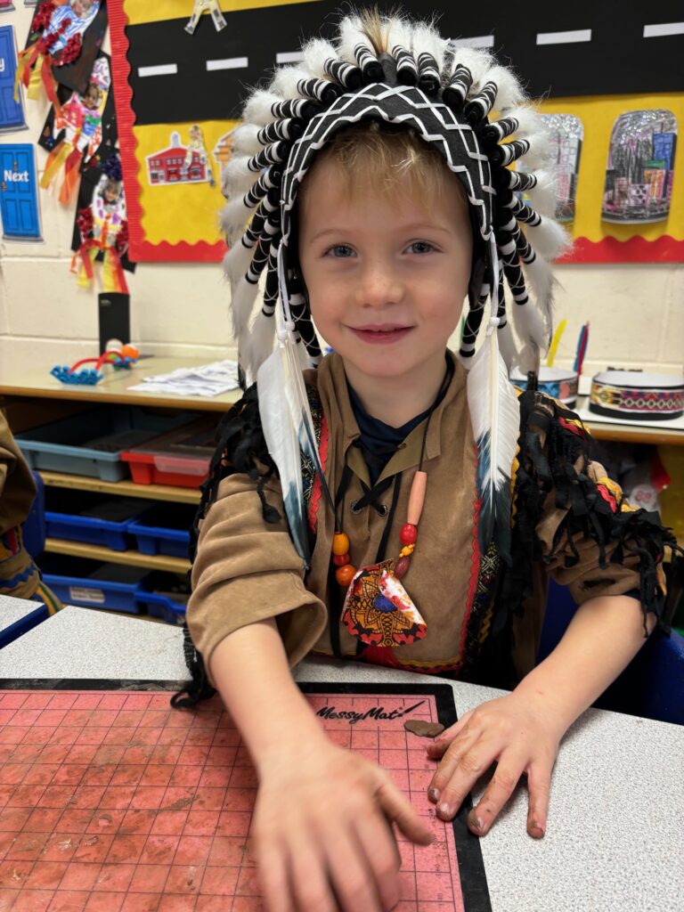 Native American experience day&#8230;, Copthill School