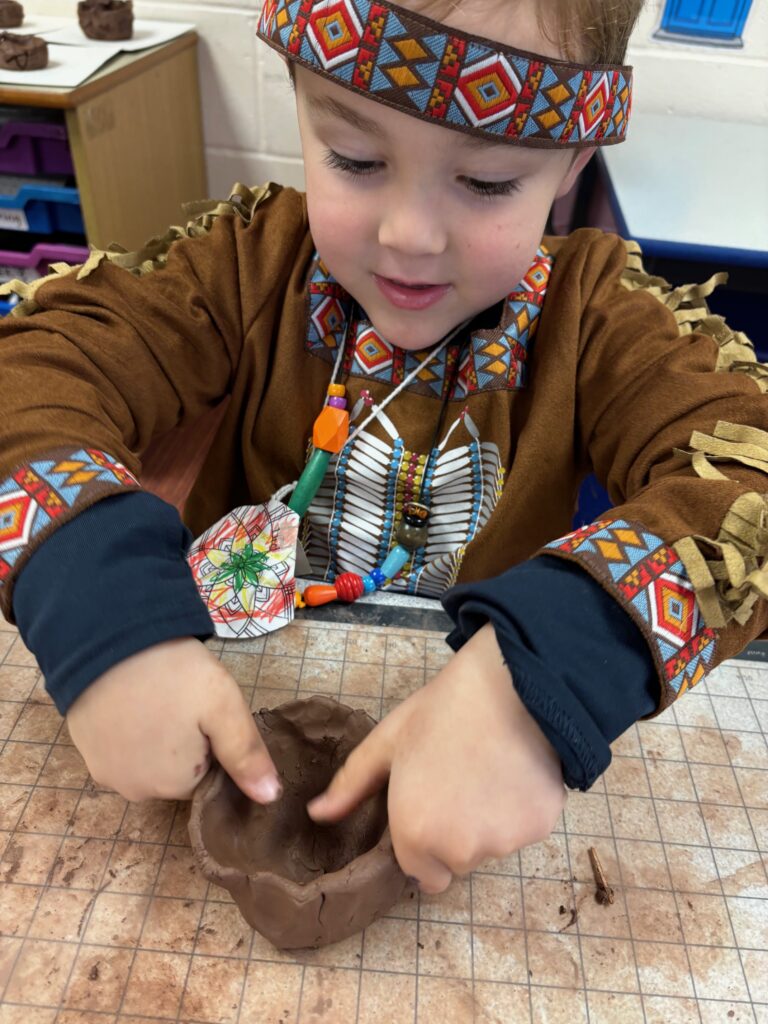 Native American experience day&#8230;, Copthill School