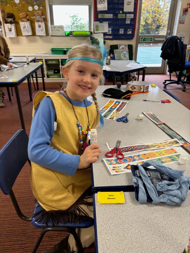 Native American experience day&#8230;, Copthill School