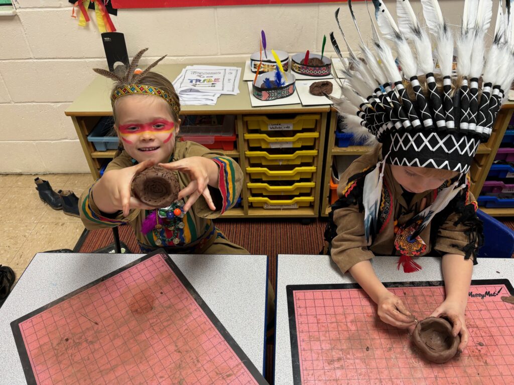 Native American experience day&#8230;, Copthill School