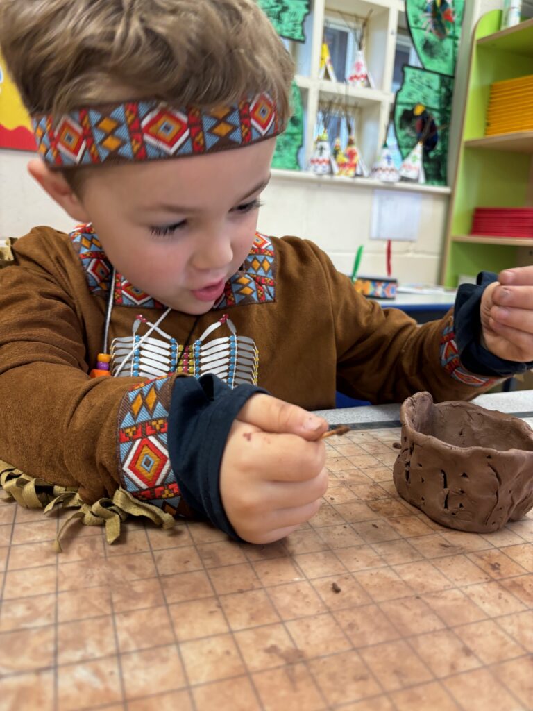 Native American experience day&#8230;, Copthill School