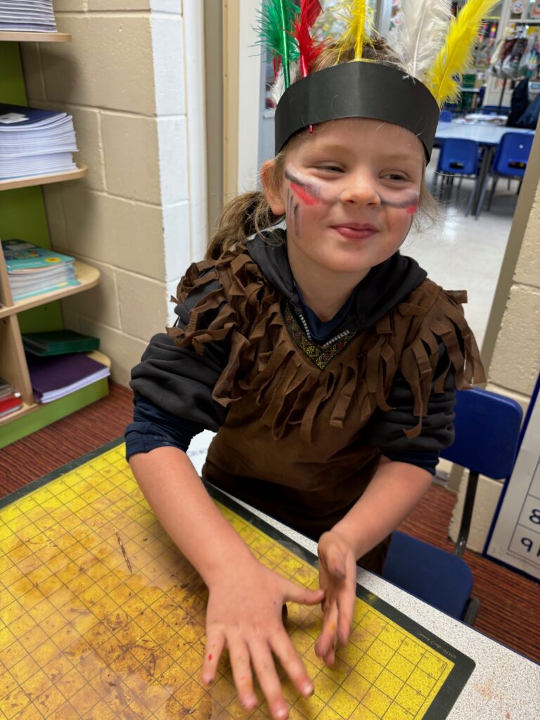 Native American experience day&#8230;, Copthill School