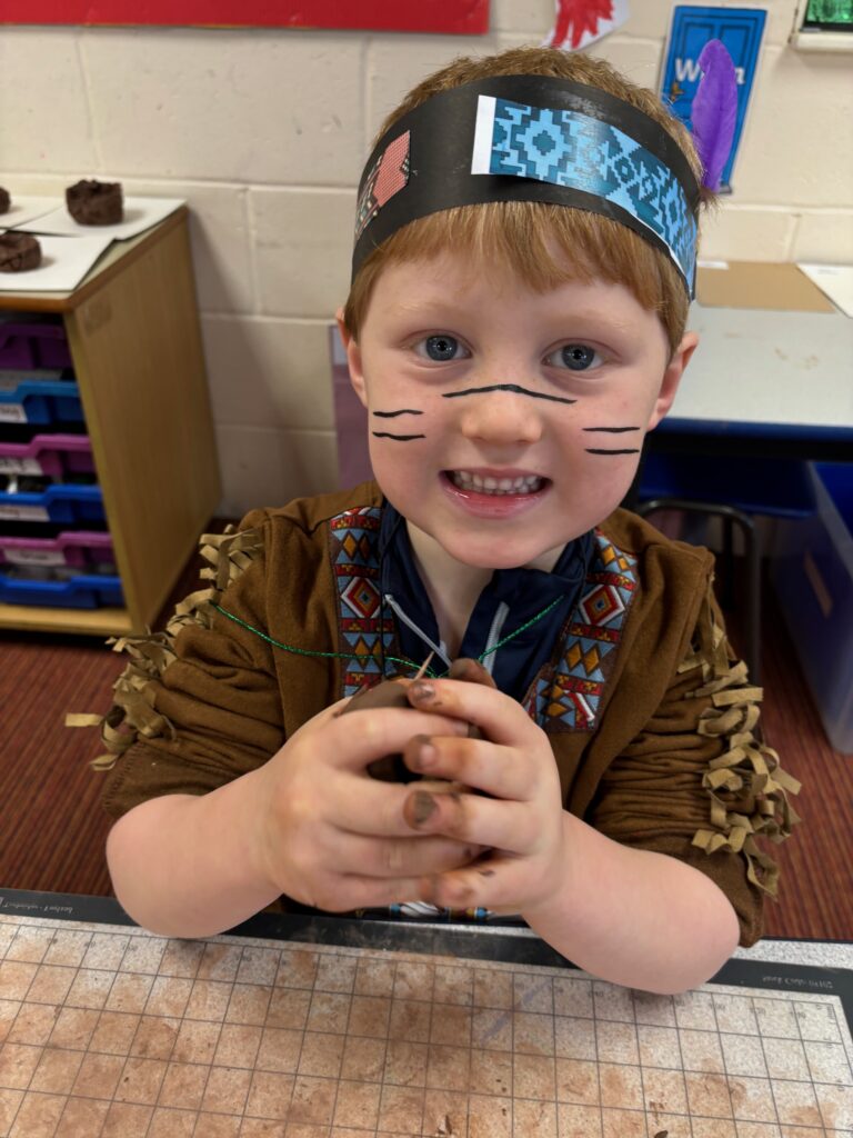 Native American experience day&#8230;, Copthill School