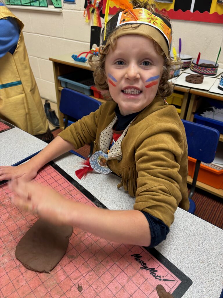 Native American experience day&#8230;, Copthill School