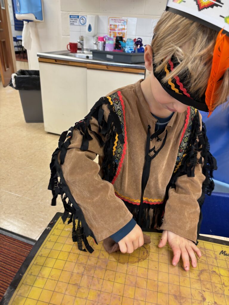 Native American experience day&#8230;, Copthill School