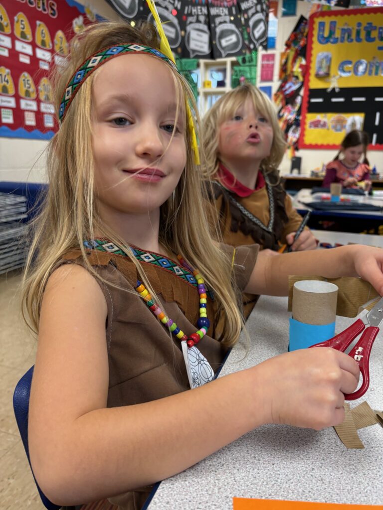 Native American experience day&#8230;, Copthill School