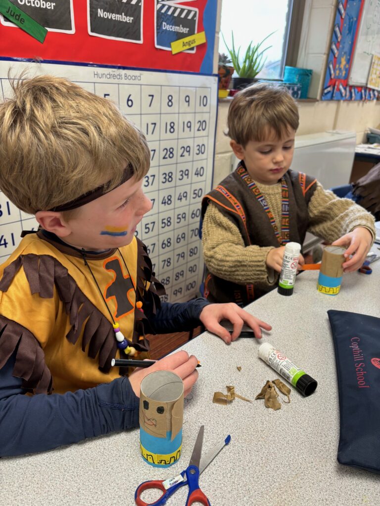 Native American experience day&#8230;, Copthill School