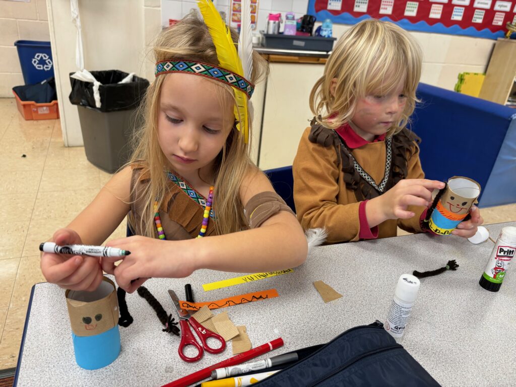 Native American experience day&#8230;, Copthill School