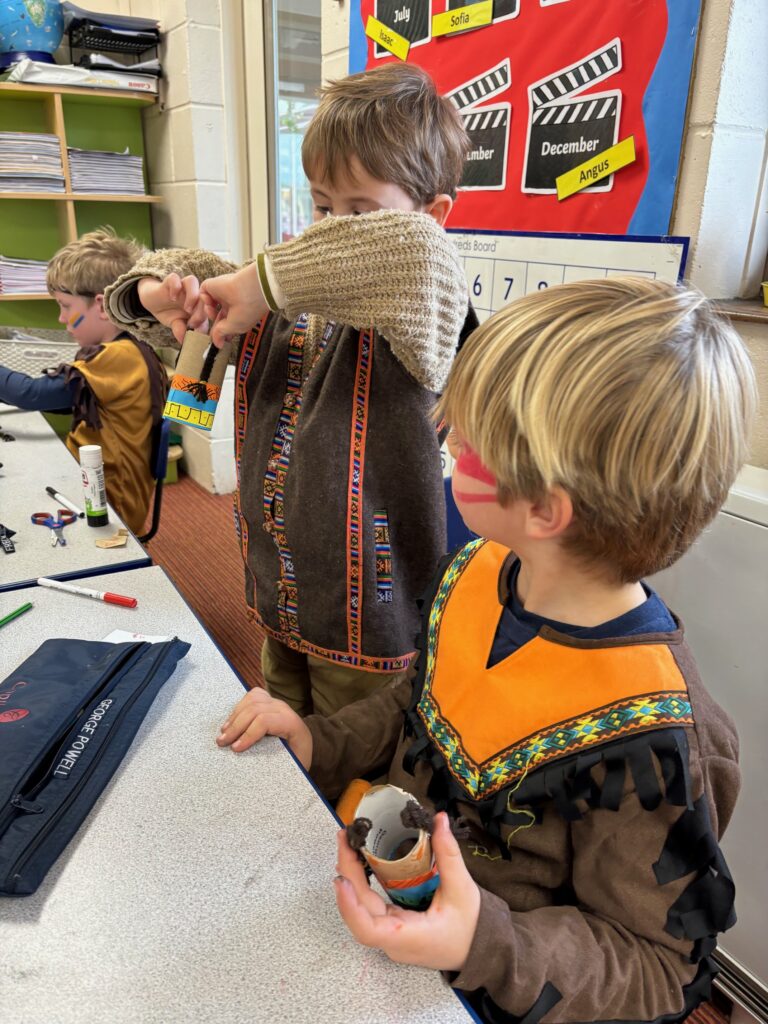 Native American experience day&#8230;, Copthill School