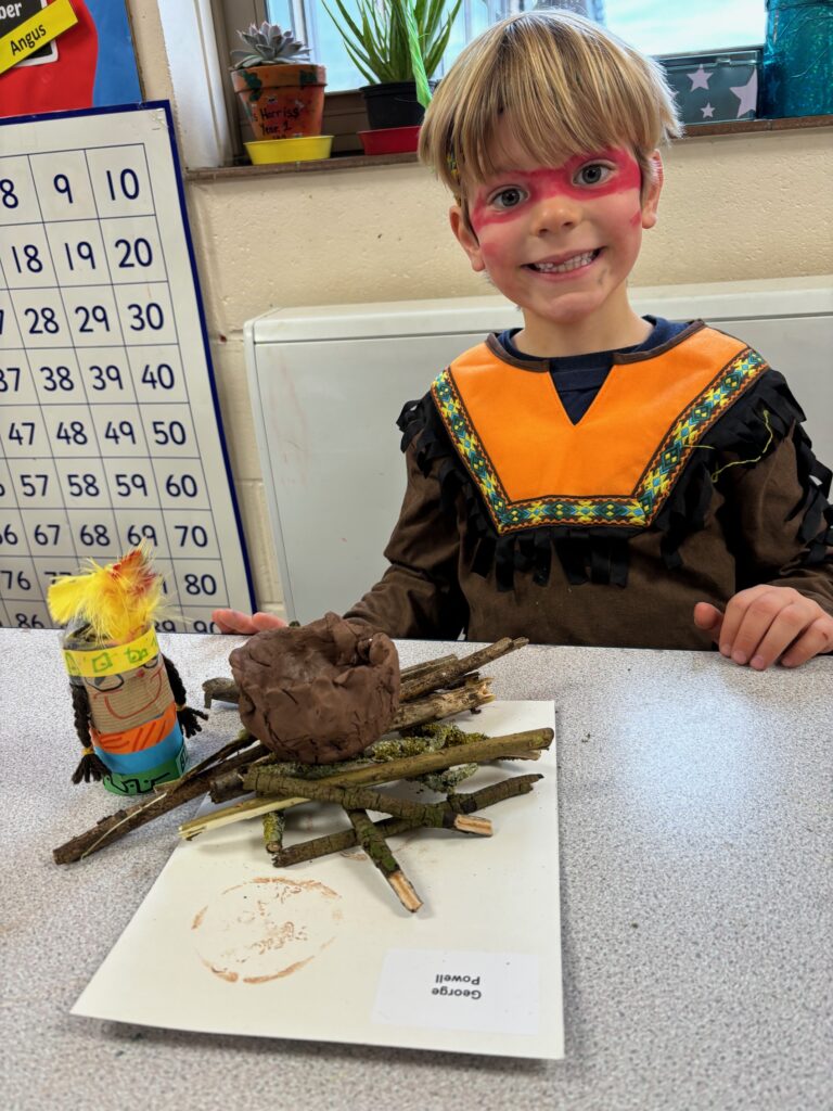 Native American experience day&#8230;, Copthill School