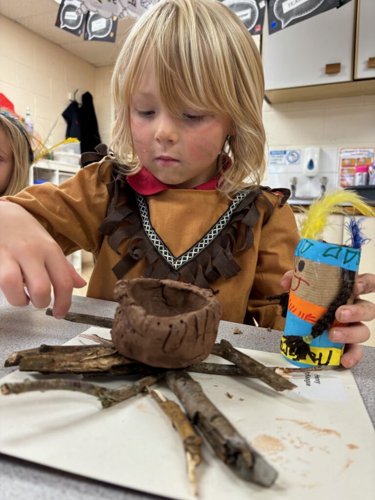 Native American experience day&#8230;, Copthill School