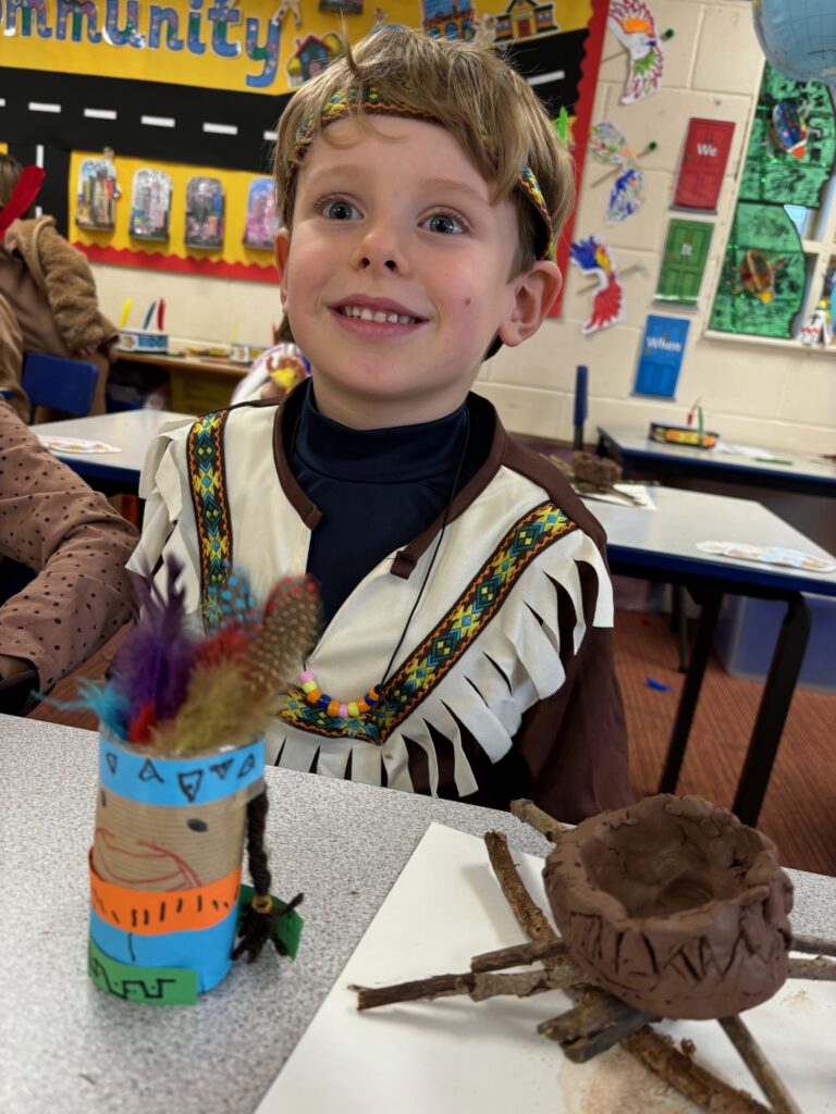 Native American experience day&#8230;, Copthill School