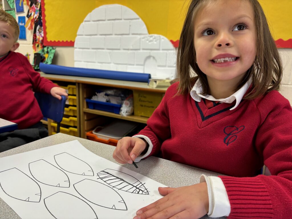 Native American Indian Headdress Art, Copthill School