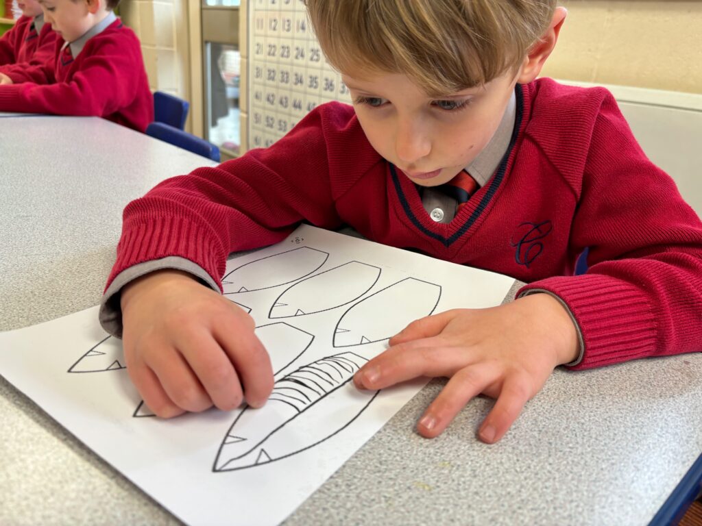 Native American Indian Headdress Art, Copthill School