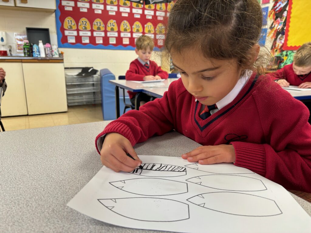 Native American Indian Headdress Art, Copthill School