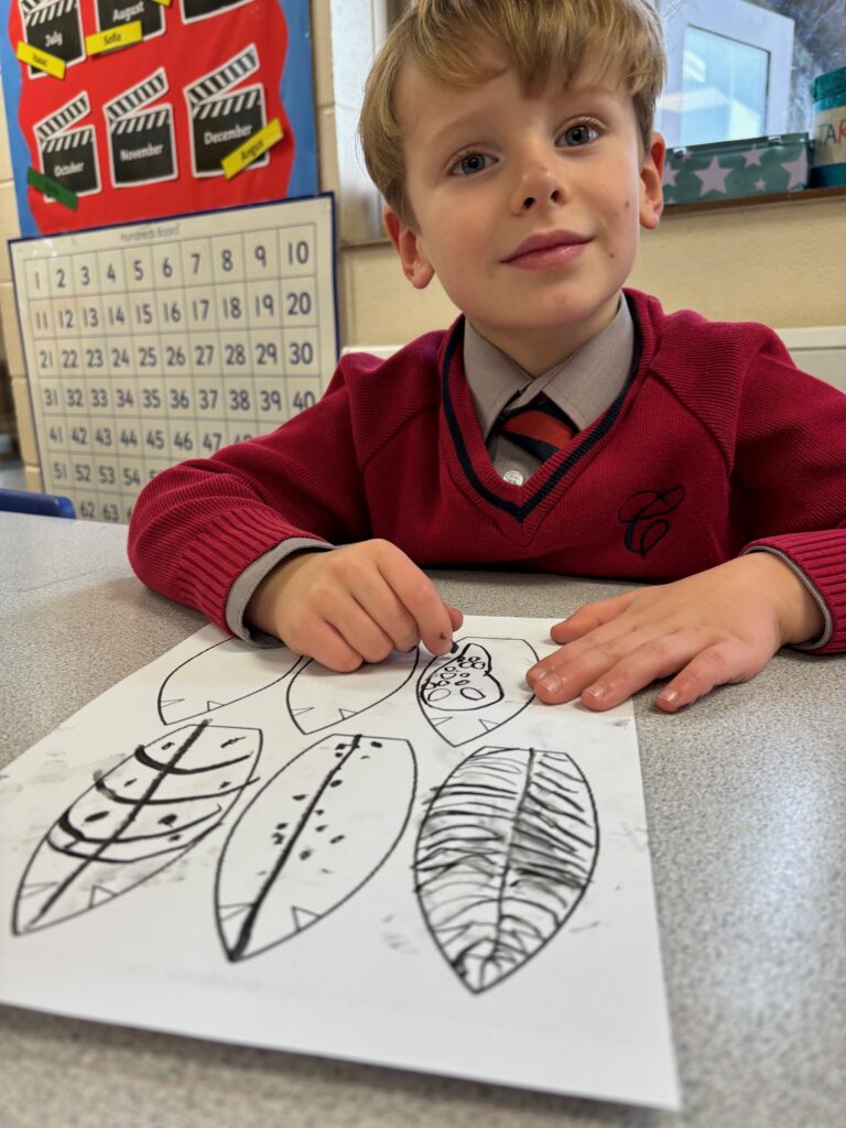 Native American Indian Headdress Art, Copthill School