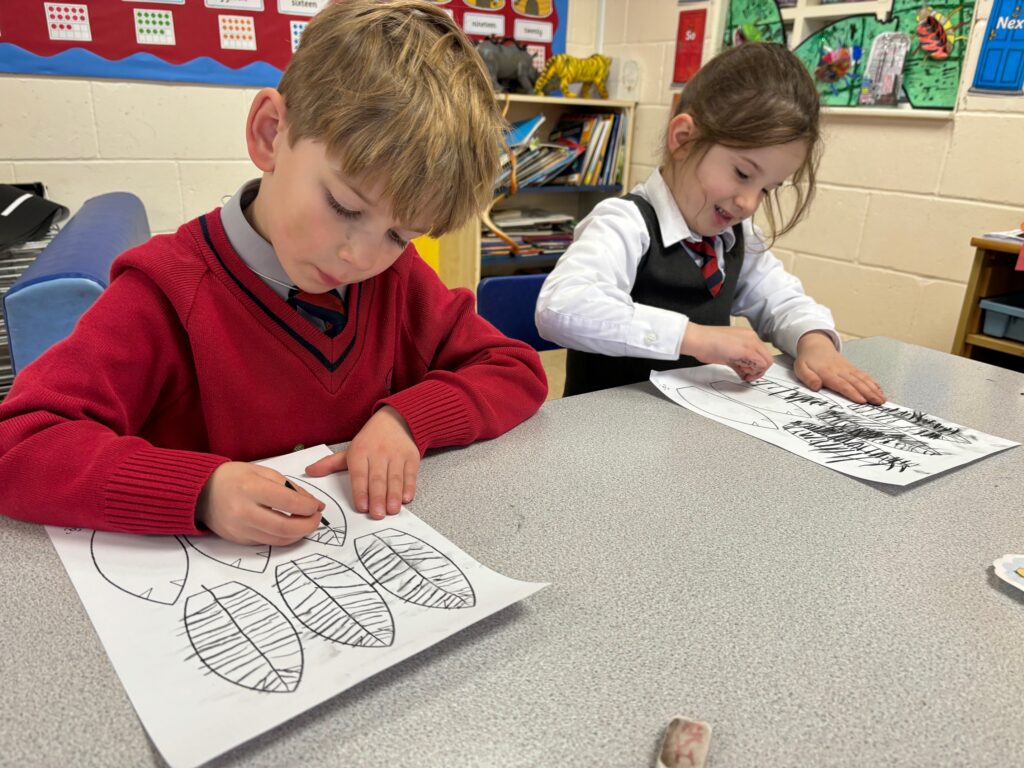 Native American Indian Headdress Art, Copthill School