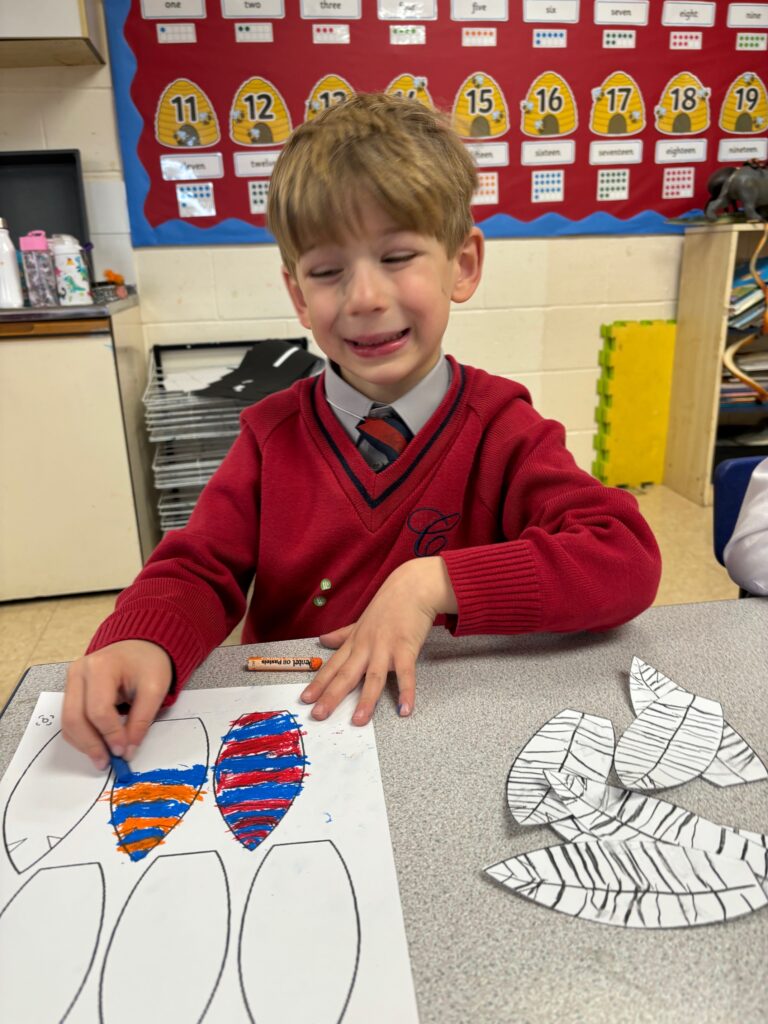 Native American Indian Headdress Art, Copthill School