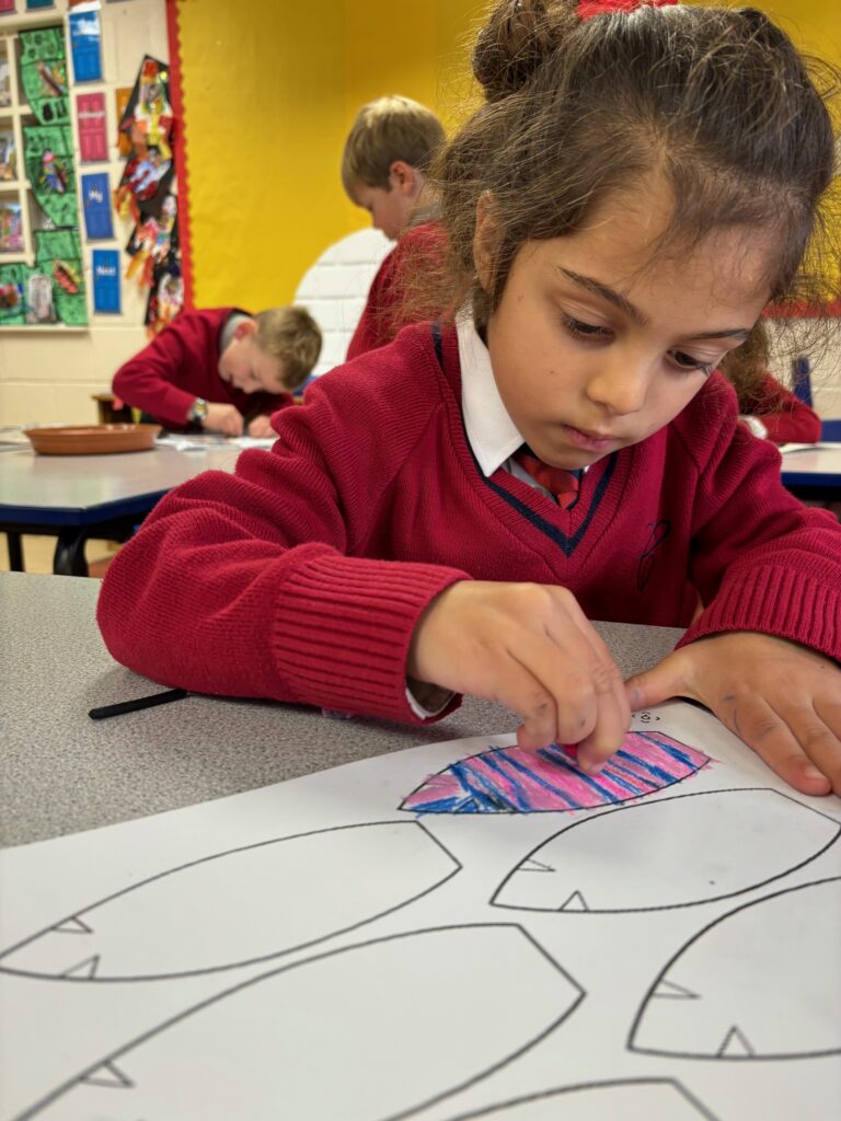 Native American Indian Headdress Art, Copthill School