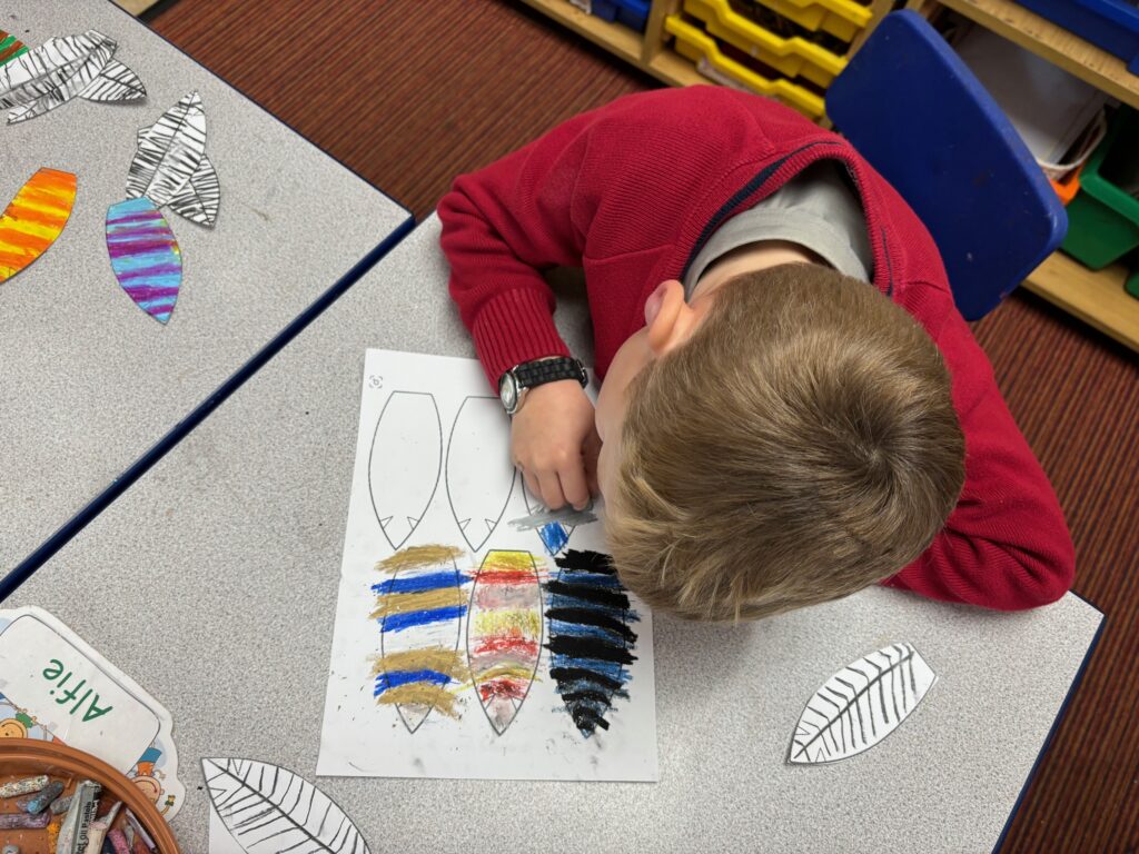 Native American Indian Headdress Art, Copthill School