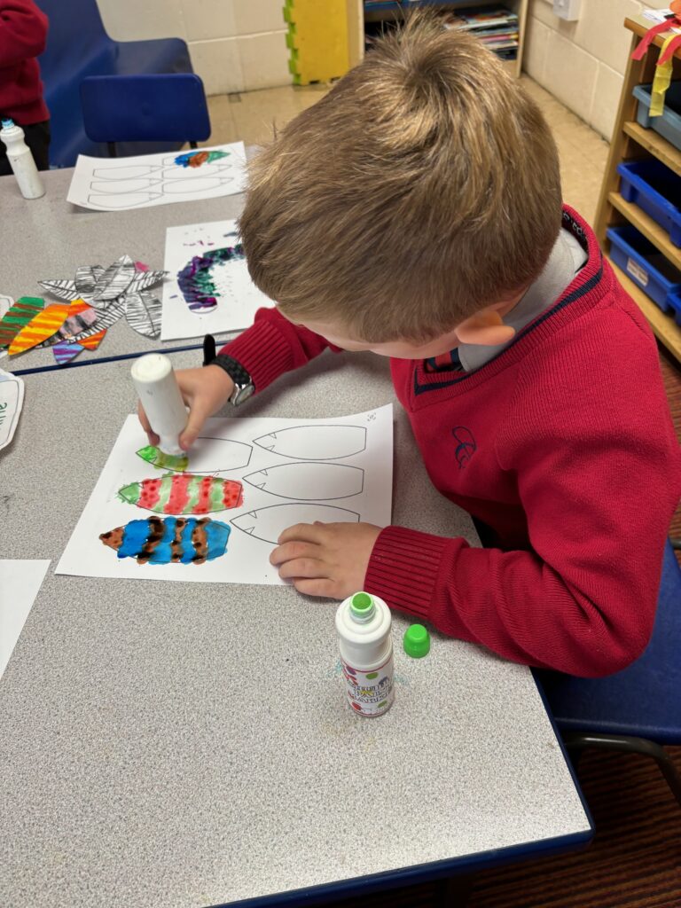 Native American Indian Headdress Art, Copthill School