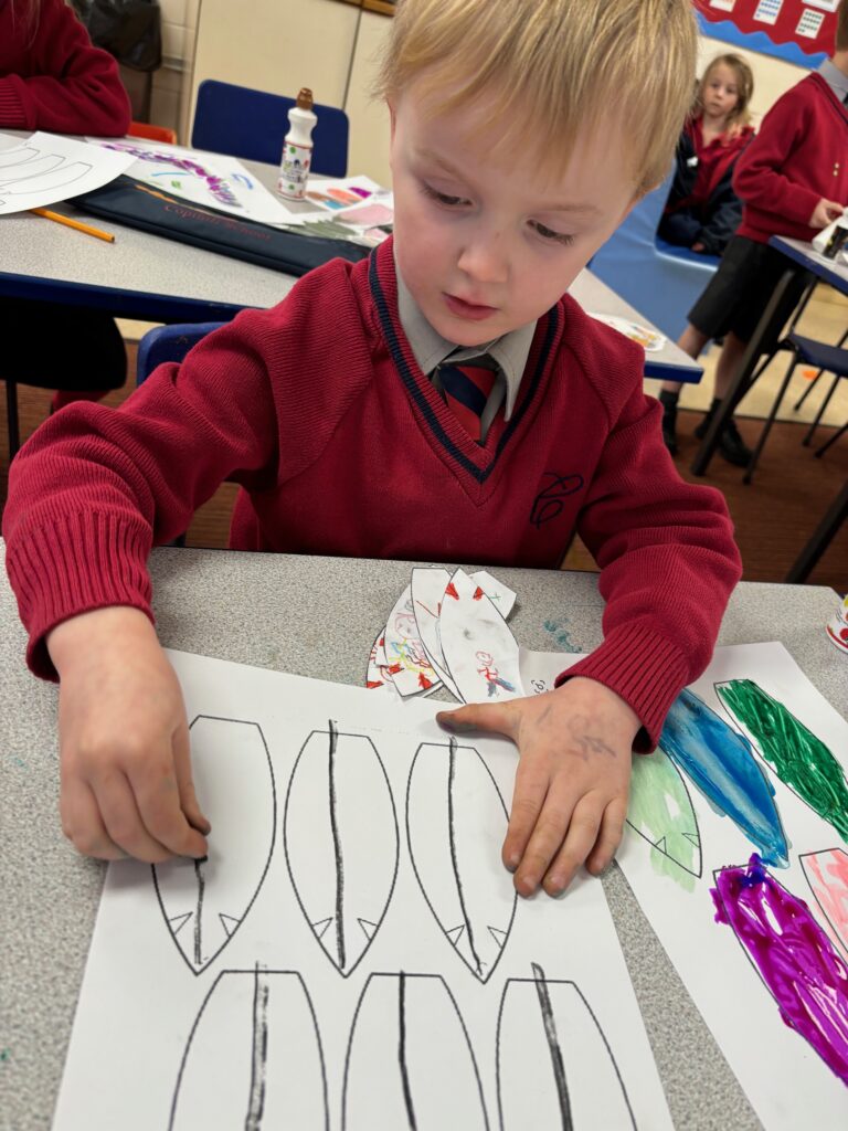 Native American Indian Headdress Art, Copthill School