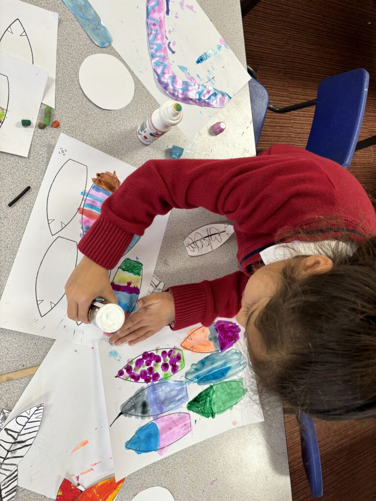 Native American Indian Headdress Art, Copthill School