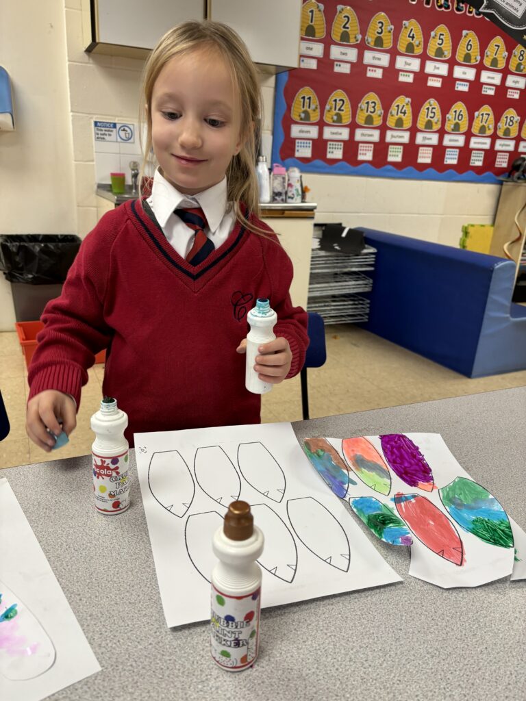 Native American Indian Headdress Art, Copthill School