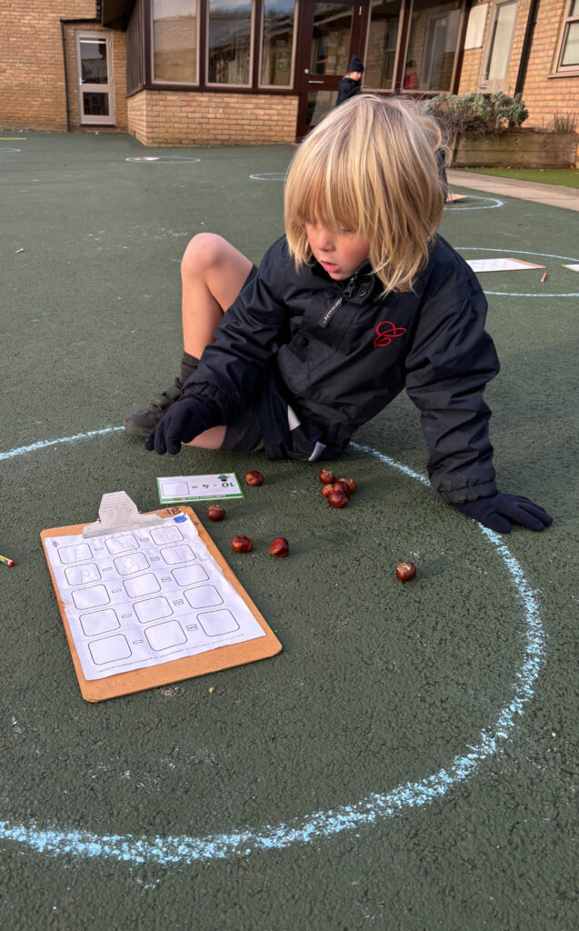 Subtracting from the conker store.., Copthill School