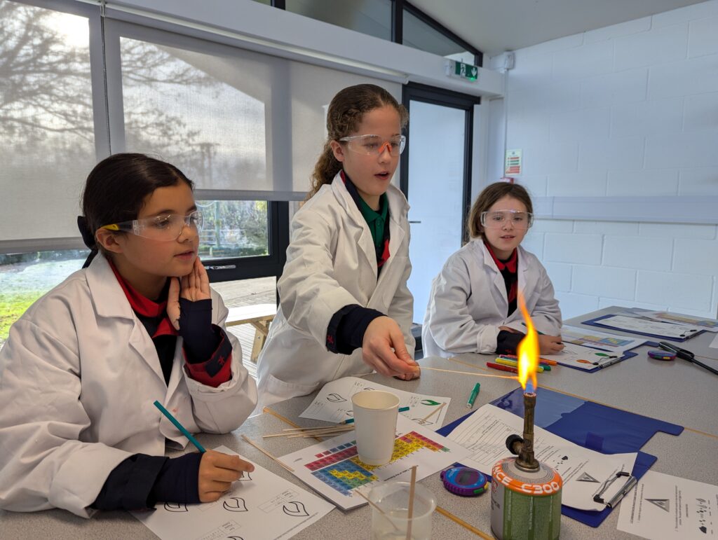 Year 6 combustion and chemical colour changes, Copthill School