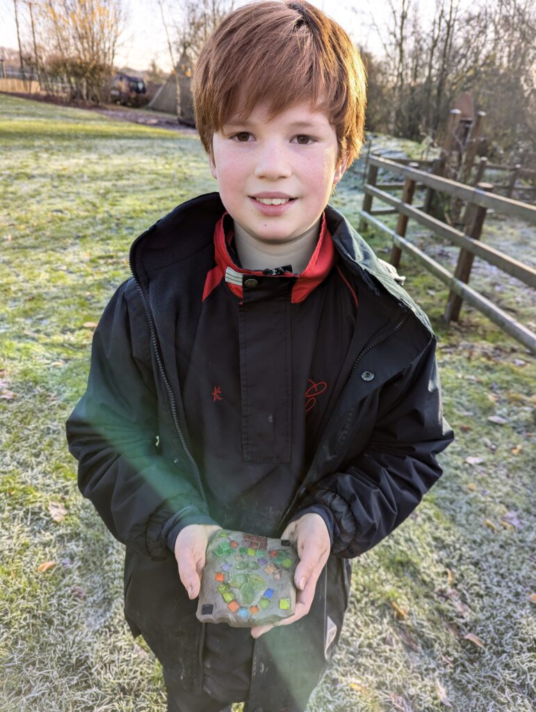 Roman mosaics, Copthill School