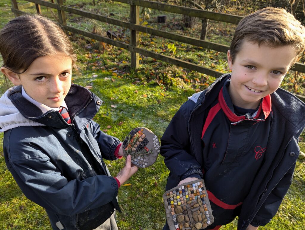 Roman mosaics, Copthill School